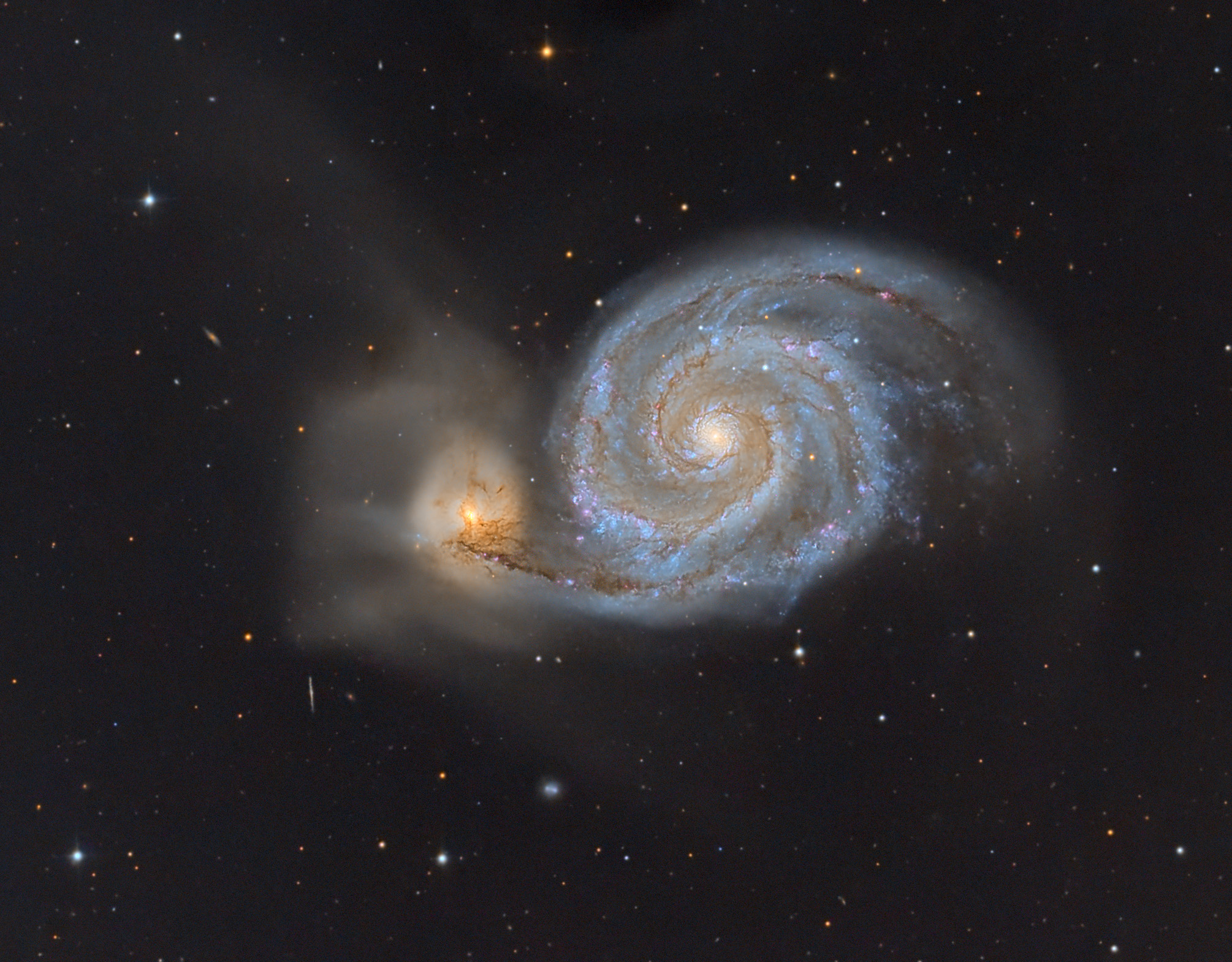 1h Luminanz CDK17 sowie je 30 min RGB 8-Zoll Newton