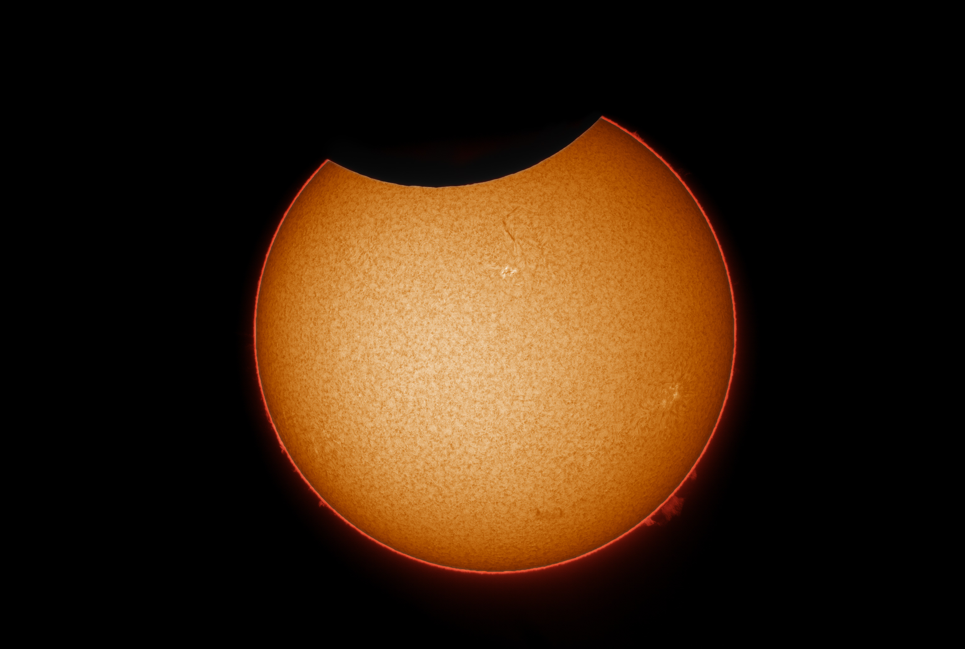 Lunt 50mm Frontfilter und ZWO ASI 178MM